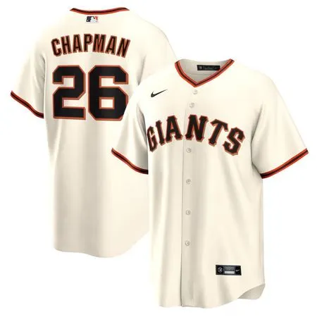 Men's San Francisco Giants #26 Matt Chapman  Cream Home Replica Jersey