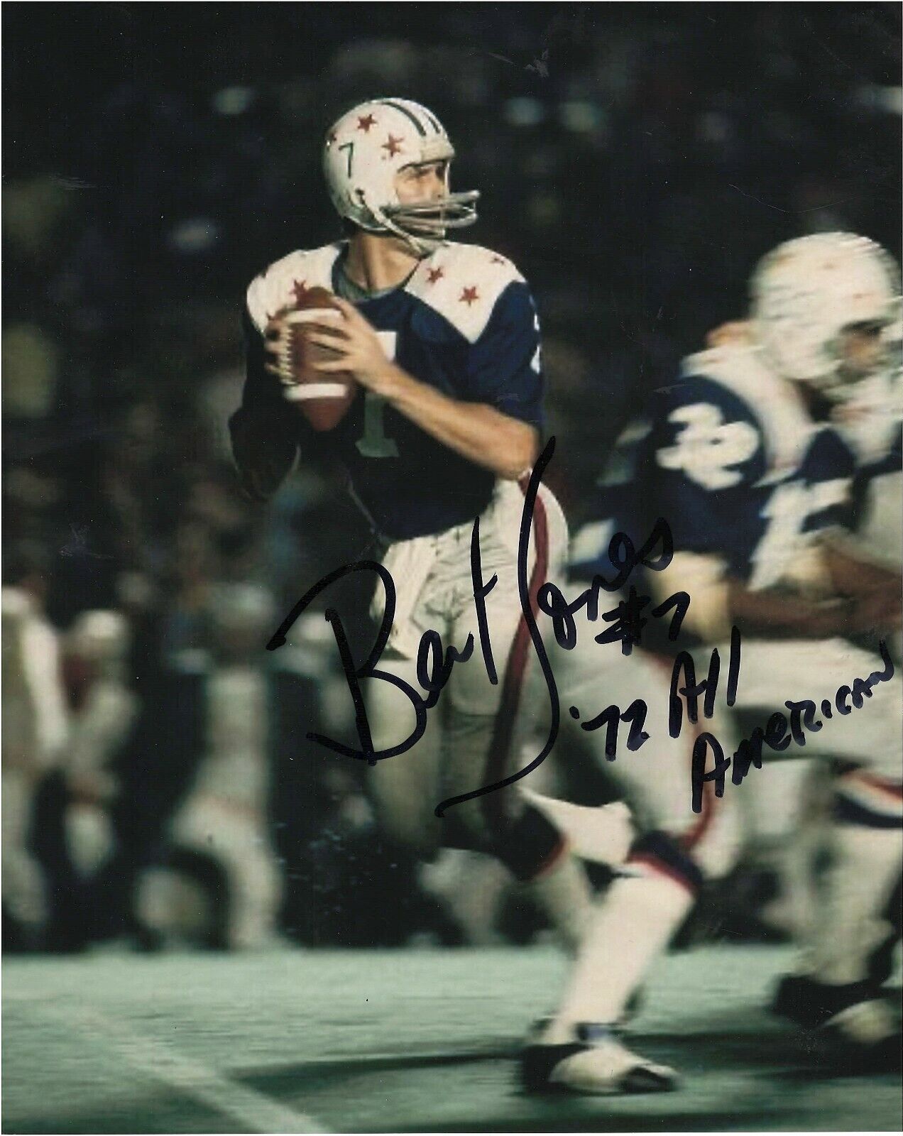 BERT JONES BALTIMORE COLTS 1976 NFL MVP RARE SIGNED Photo Poster painting