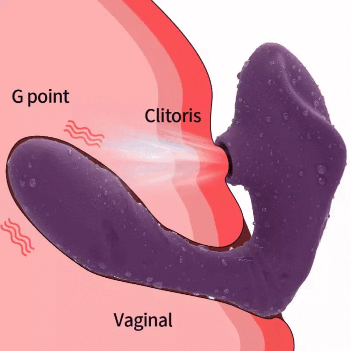 Wearable Silicone Sucking Vibrator For Women Vagina G Spot Clit-FUNSEXDOLLS