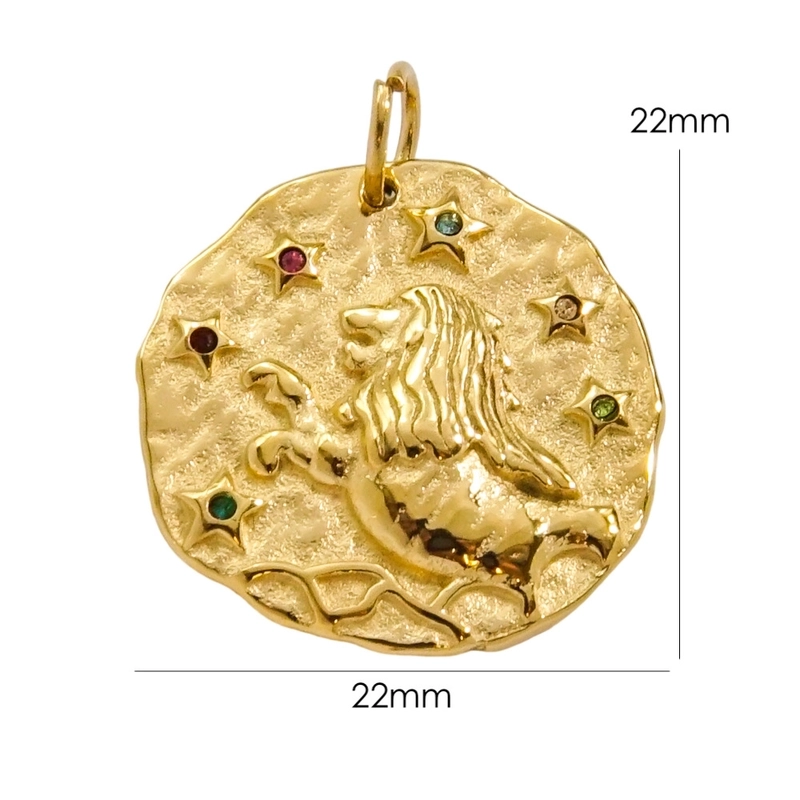 3 Pieces 304 Stainless Steel Rhinestones Constellation Pendant