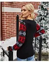 Woman Christmas Sequin Santa Embroidered Sweater