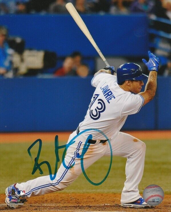 BRETT LAWRIE SIGNED TORONTO BLUE JAYS 8x10 Photo Poster painting #1 Autograph PROOF