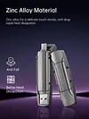1TB USB C Flash Drive, 1000MB/s Read Write Speed, USB 3.2 Gen2+Type C Dual Interface SSD USB Drive with Keychain Leather Case Thumb Drive for iPhone 15 Series/MacBook/Android Phone etc