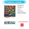 Vase color&eacute; en forme sp&eacute;ciale de 5D bricolage partiel en diamants, kits d&rsquo;art en pierres pr&eacute;cieuses 30*30m en diamants, peintures en diamants, peintures de diamants, art de pierres pr&eacute;cieuses pour adultes d&eacute;butants, d&eacute;coration int&eacute;rieure