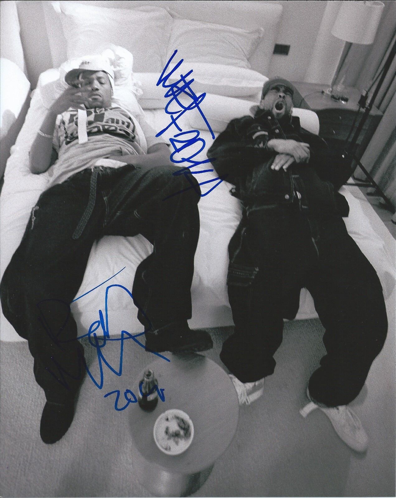 METHOD MAN and REDMAN dual WU TANG CLAN signed auto 8X10 Photo Poster painting HOW HIGH PROOF