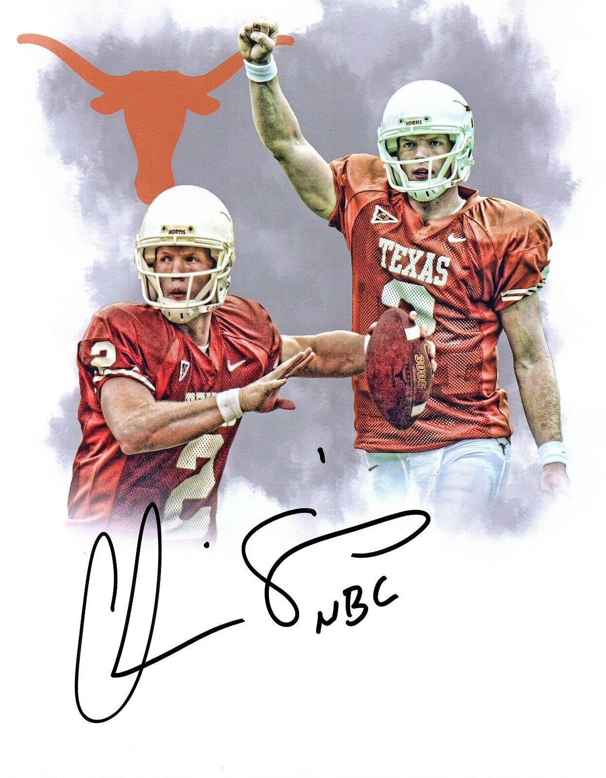 Chris Simms Texas Longhorns signed autographed 8x10 football Photo Poster painting COA b