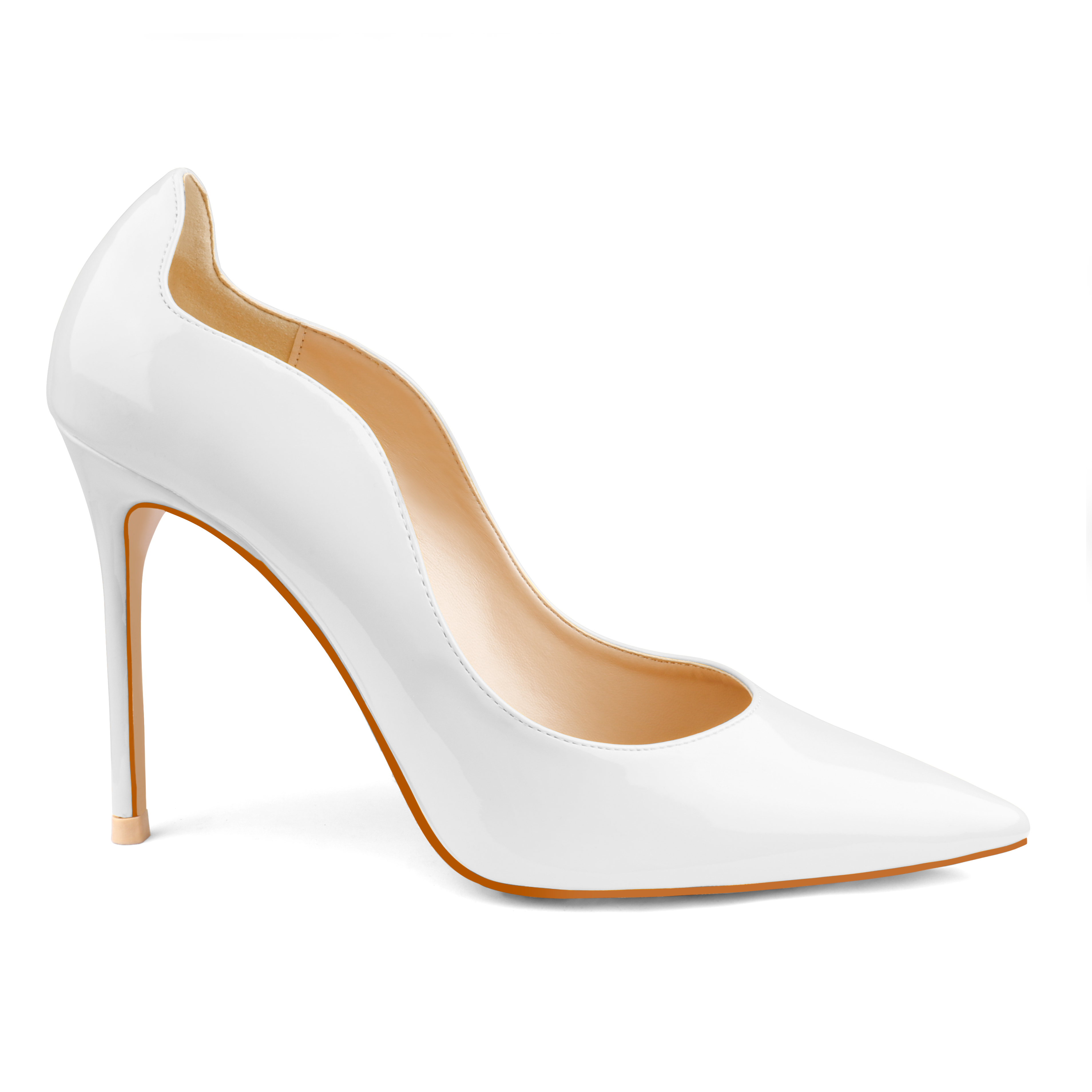 100mm Women's Party Wedding Classic Pumps Fashion Edge Design High Heels Stilettos-MERUMOTE