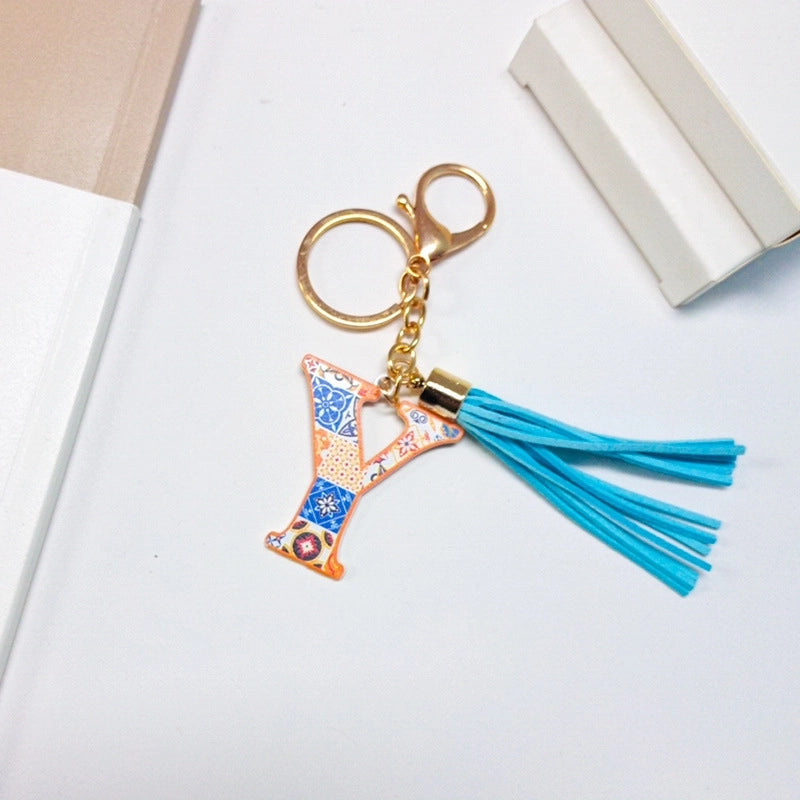 Elegant Streetwear Letter Pu Leather Alloy Women’s Bag Pendant Keychain