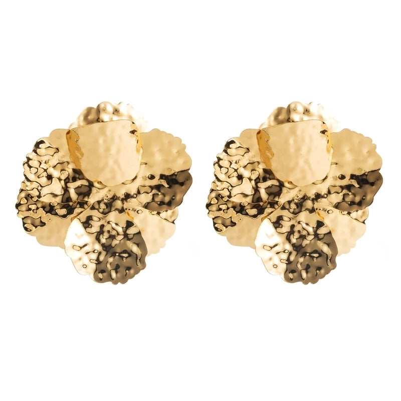 1 Pair Casual Vacation Flower Inlay Alloy Rhinestones Gold Plated Silver Plated Ear Studs