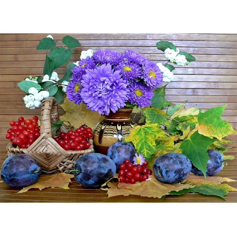 

Flower Vase-Round Drill Diamond Painting-Sticker, 501 Original