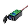 Waterproof 12V SAE to Dual USB Motorcycle Charger Adapter for Phone GPS