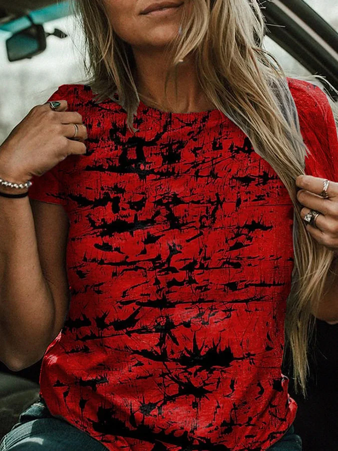 Women's Bloodstain Print T-Shirt