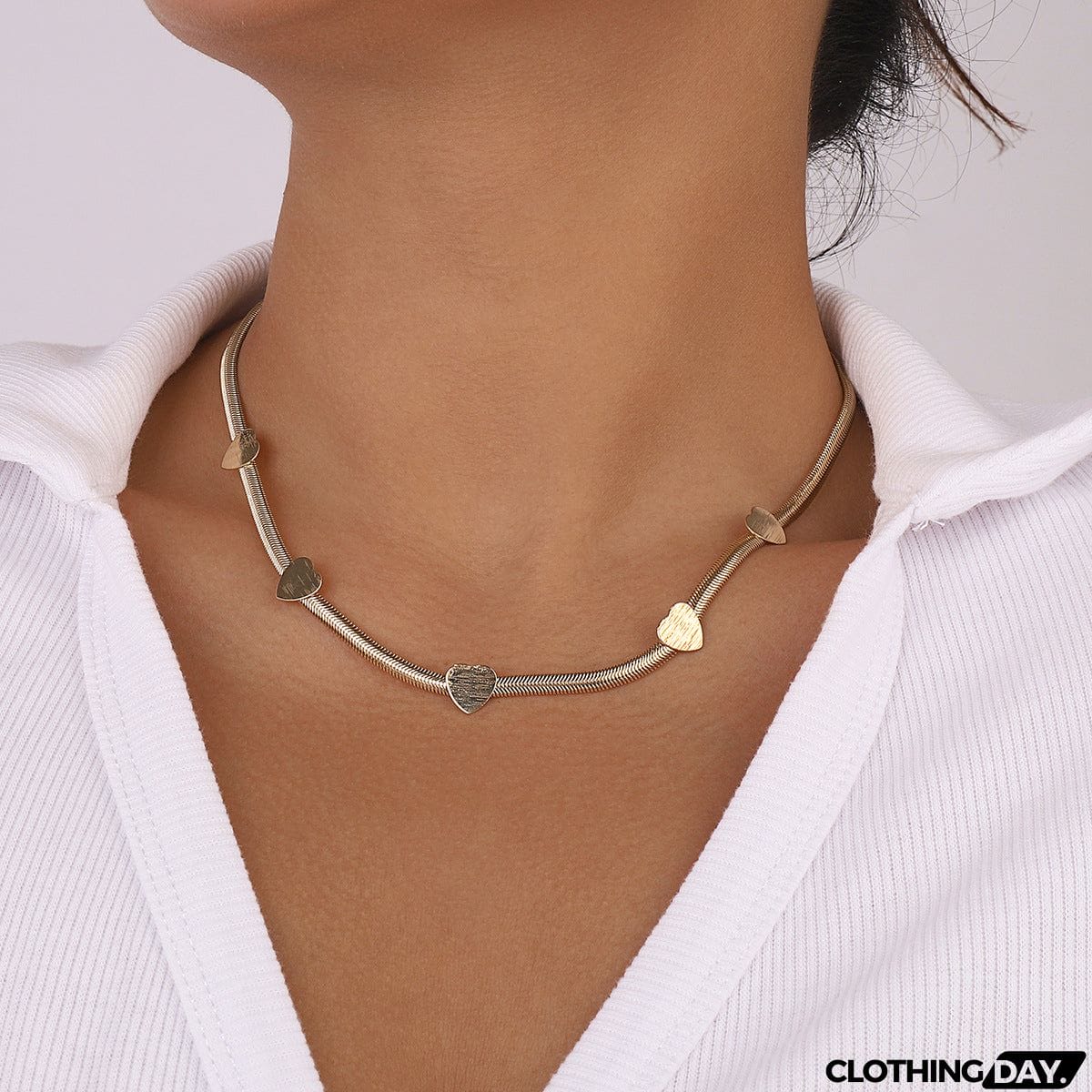 Love Simple Metal Necklace