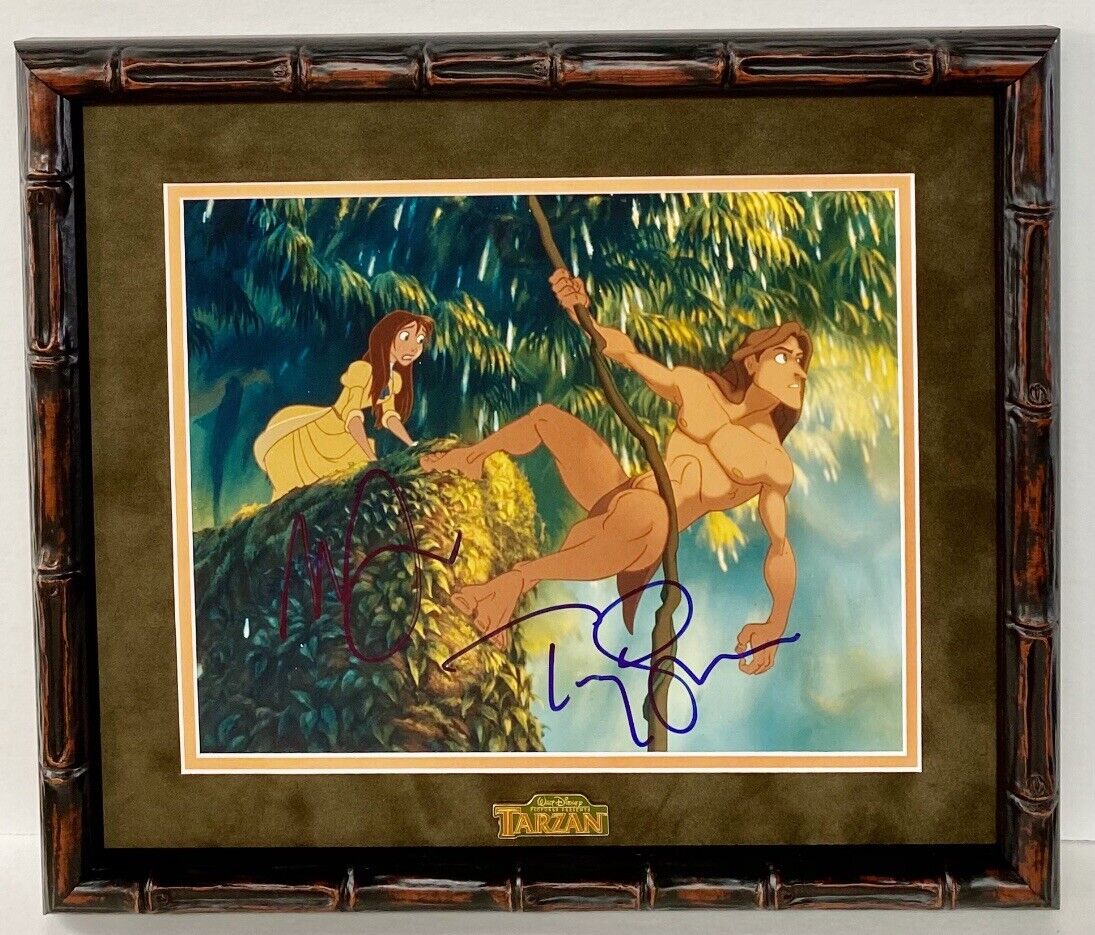 Tarzan Tony Goldwyn & Minnie Driver Autographed Signed Framed Photo Poster painting 12x15 Disney