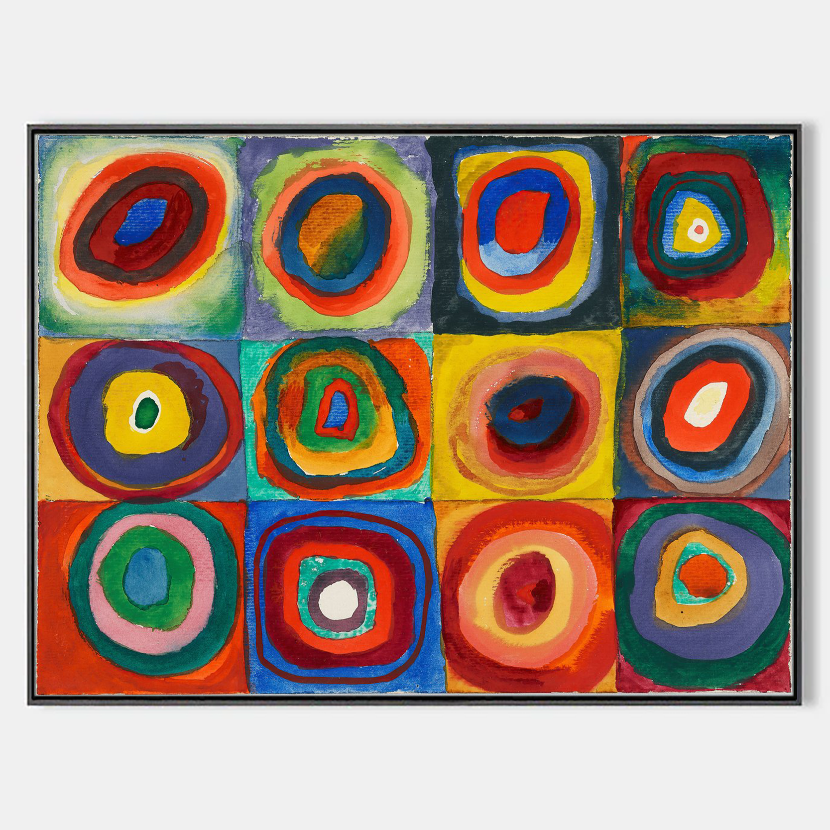 Arabelart AR1475 Color Study Squares with Concentric Circles