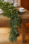 190cm Artificial Hanging Pine Cypress Lighting Rattan Christmas Table Decor