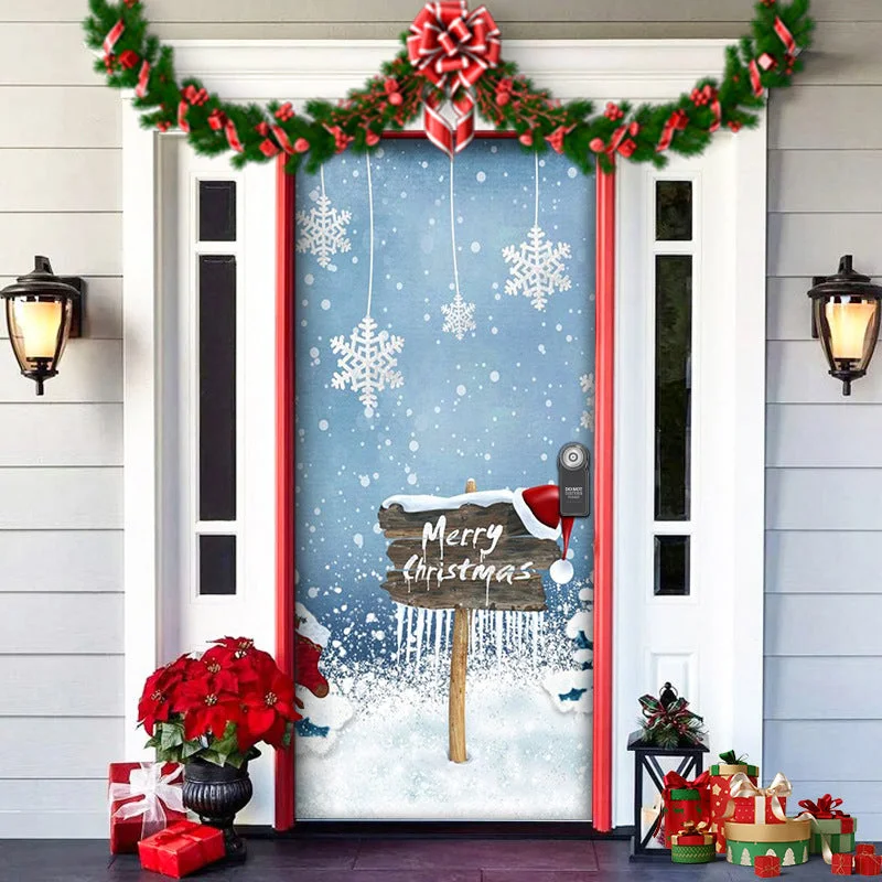 Nightmare Before Christmas Outdoor Decorations Props Christmas Elves Door Cover