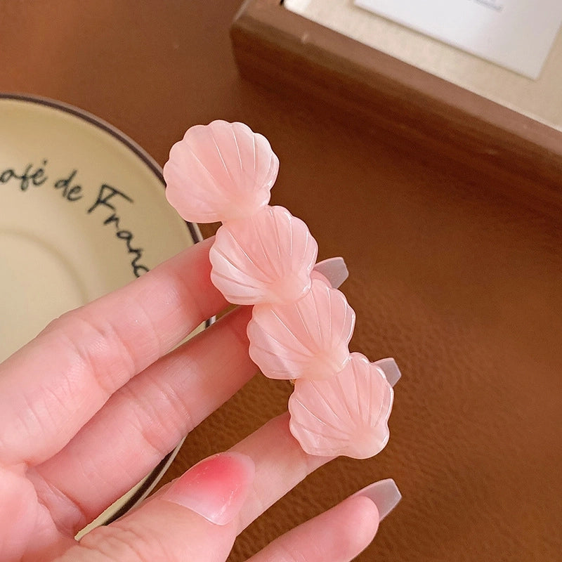 Women’s Casual Sweet Shell Acetic Acid Sheets Hair Clip