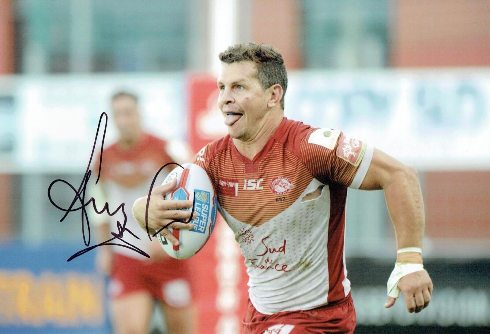 Greg BIRD Rugby League Catalan Dragons Signed Autograph 12x8 Photo Poster painting 3 AFTAL COA