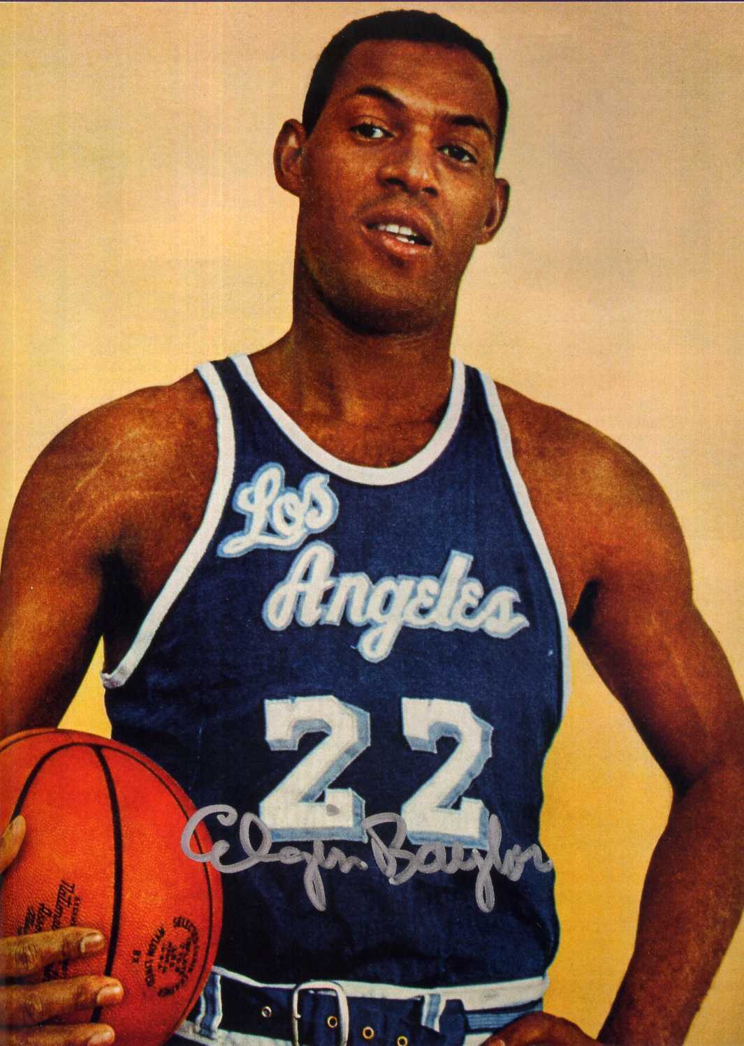 ELGIN BAYLOR Signed Photo Poster paintinggraph - Basketball Player LA LAKERS - preprint