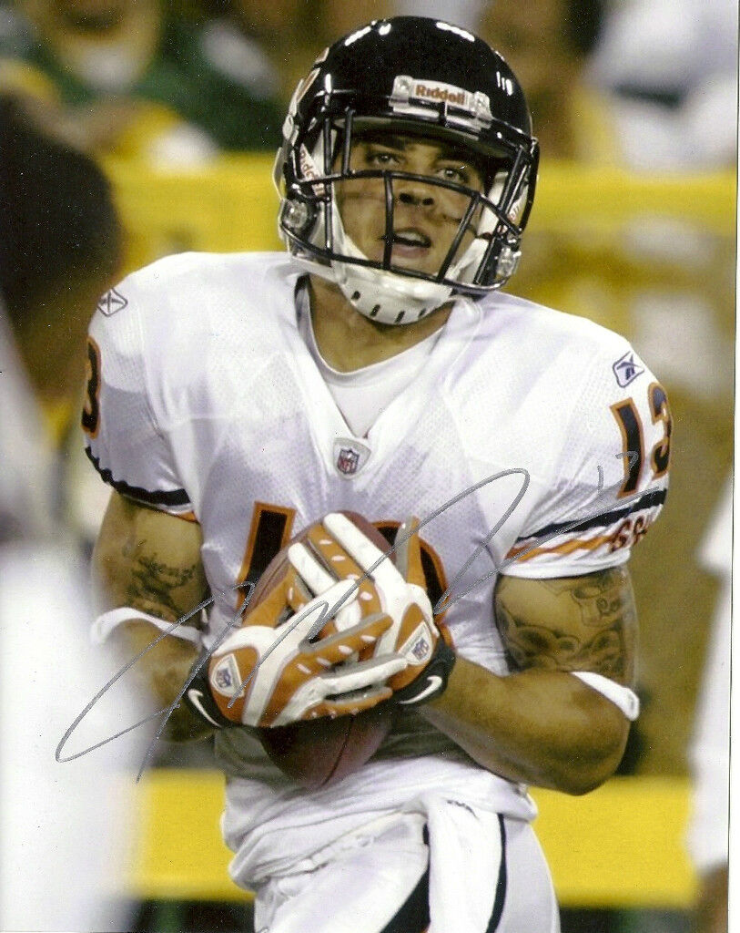 JOHNNY KNOX CHICAGO BEARS SIGNED 8X10 PICTURE *PROOF 3