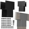 [US Local Warehouse] 2 Pack Pergola Brackets 6x6 (Actual 5.5x5.5in) Posts Caps Tie Brackets Galvanized Steels Gazebo Hardware Kit for Gazebos Deck & Porch Post To Beam