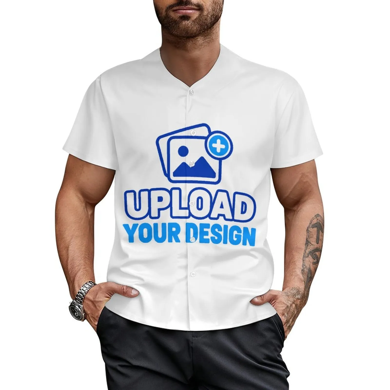 Men's Baseball Uniform custom product view 9