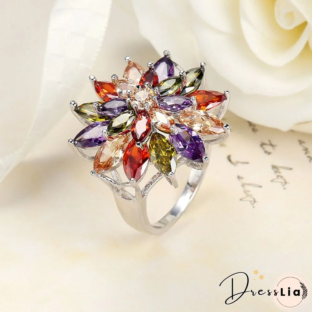 925 Sterling Silver Sapphire Rings for Women New Model Fashion Jewelry Zircon Horse Eye Rings Wedding Jewelry Engagement Diamond Rings