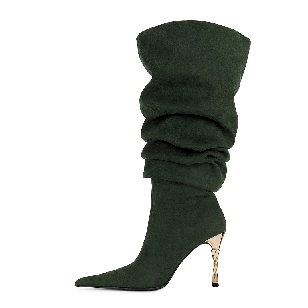 stiletto slouch boots