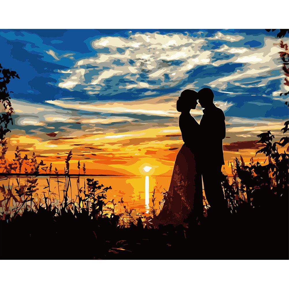 

40x50cm - Paint By Numbers Sunset Lovers, 501 Original