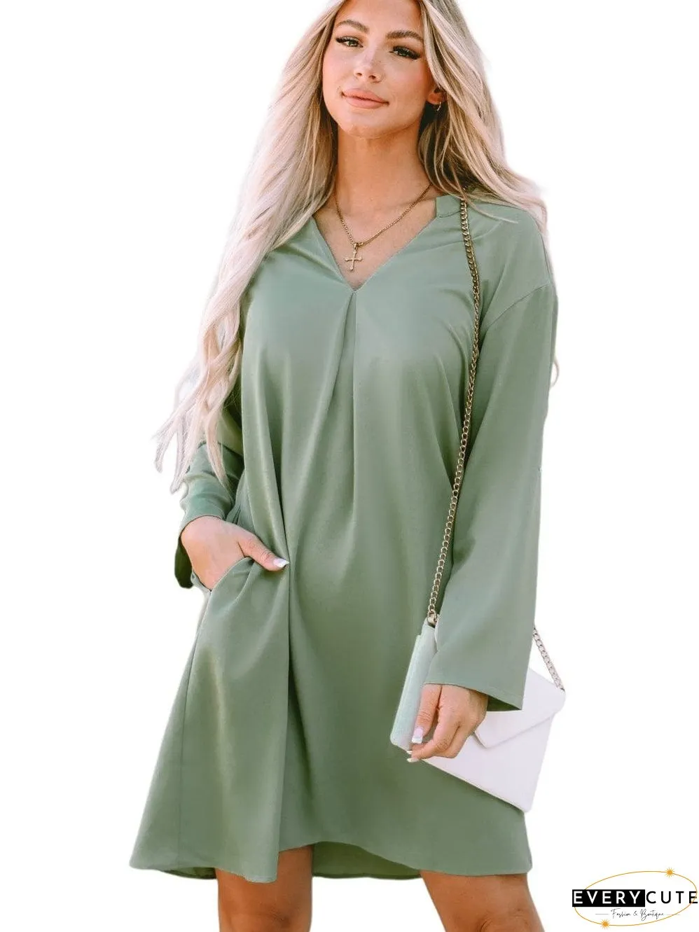 Plus Size V Neck Blouse
