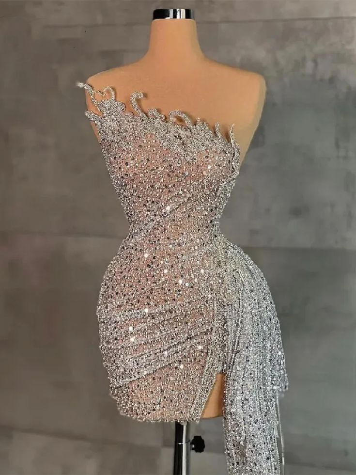 Lvs&Broner Sleeveless Beading Pleated Short Homecoming Dress With Ruffles