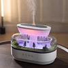 Micro Landscape Rain Cloud Air Humidifier Simulated Raindrops/Natural White Noise/Essential Oil Aromatherapy Colorful Light Gradient Atmosphere Lamp Ultrasonic Atomizer Humidifier