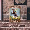 Cowgirl Sometimes I Look Back On My Life - Metal Tin Signs(8*12Inch)
