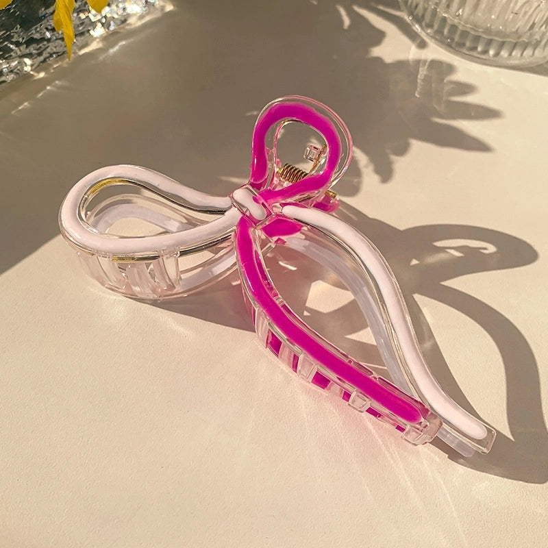 Jelly Shark Clip Women’s New High-end Sense Grab Clip Back Head Tie Hair Grab Headwear Clip Large Hairpin