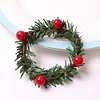 Red Fruit Wreath Christmas Catering Napkin Ring