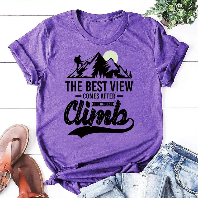 The Best View Comes After The Hardest Climb T-shirt Tee-06435-Annaletters