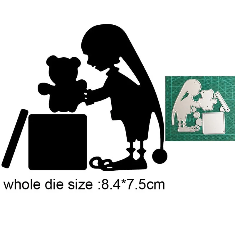Craft Dies Metal Cutting Dies Cut Die Christmas Elves Angel Scrapbooking Dies Craft Paper Knife Mould Blade Punch Steencils Dies
