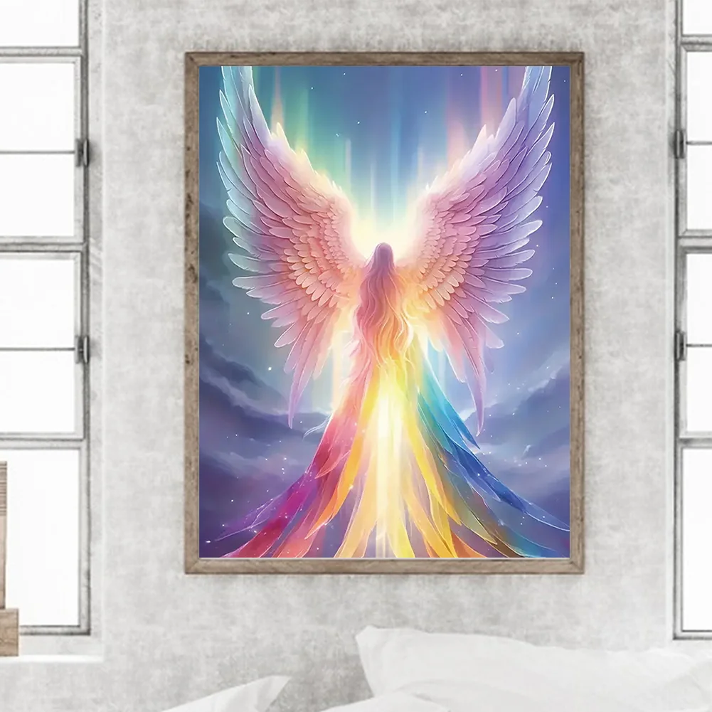 Diamond Painting - Full Round Drill - Rainbow Angel(Canvas|30*40cm)