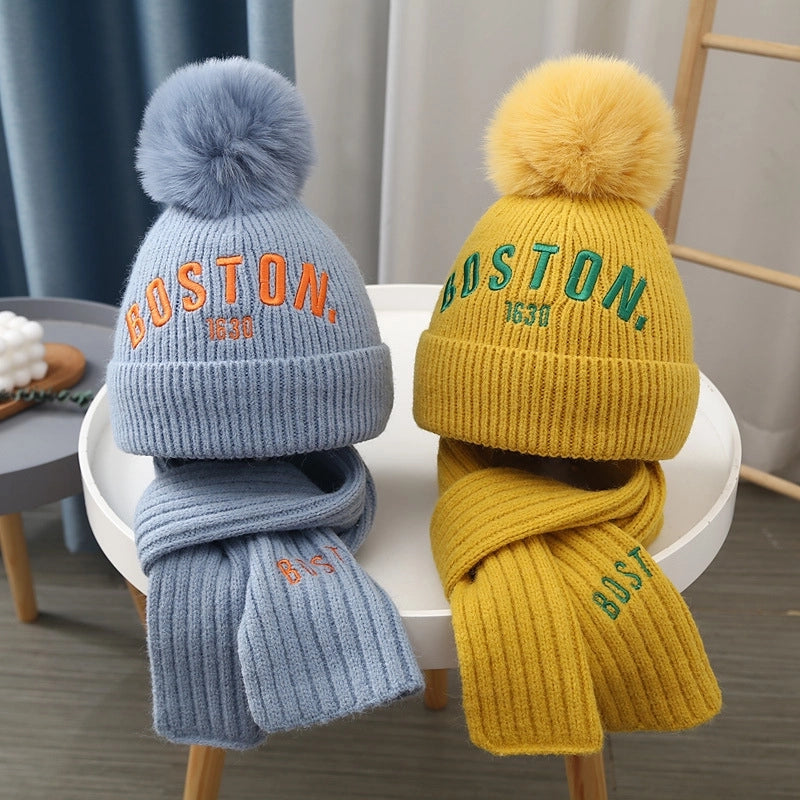 Kid'S Casual Vintage Style Letter Printing (Printing) Wool Cap