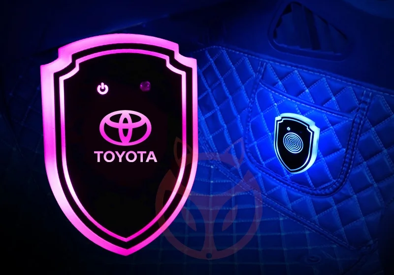 Car smart triangle window atmosphere modification lamp