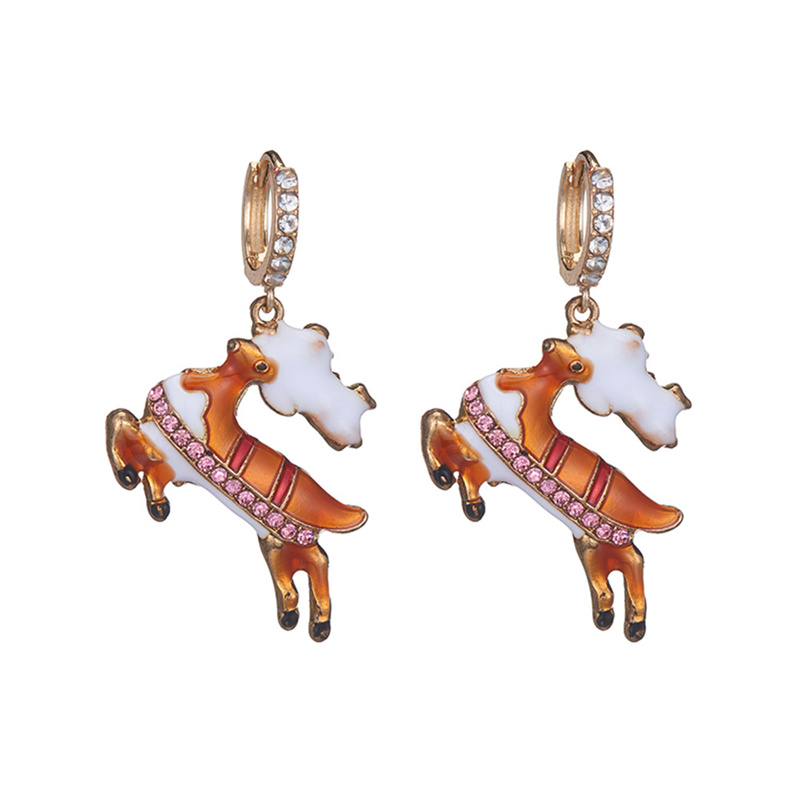 Christmas Red Sock Diamond Earrings 2024 - Flycurvy 