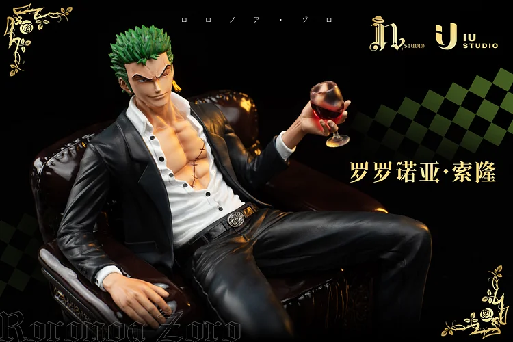 PRE-ORDER IN x IU STUDIO ONE PIECE SUIT THUG SERIES 3. ZORO Statue(GK)