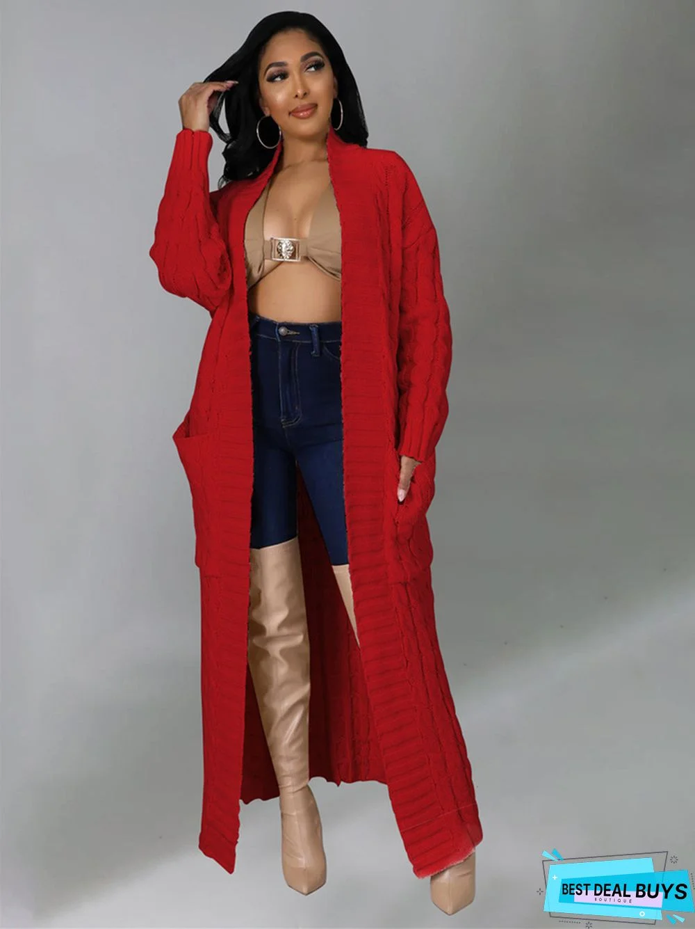 Sexy Casual Solid Color Long Sleeve Sweater