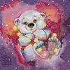 Starry Sky Bear - 14CT Stamped Cross Stitch 40*38cm/15.75*14.96in