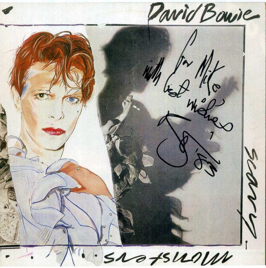 DAVID BOWIE Signed 'SCARY MONSTERS' Photo Poster paintinggraph - Pop & Rock Singer - Preprint