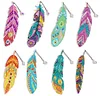 DIY Feather Special Shaped Diamond Painting Bookmark Kits