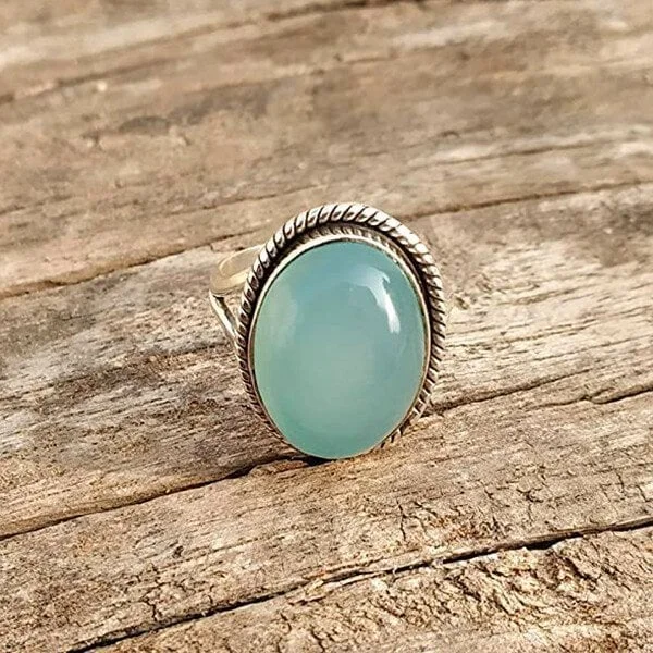 🔥Last Day 75% OFF🎁Aqua Chalcedony Ring