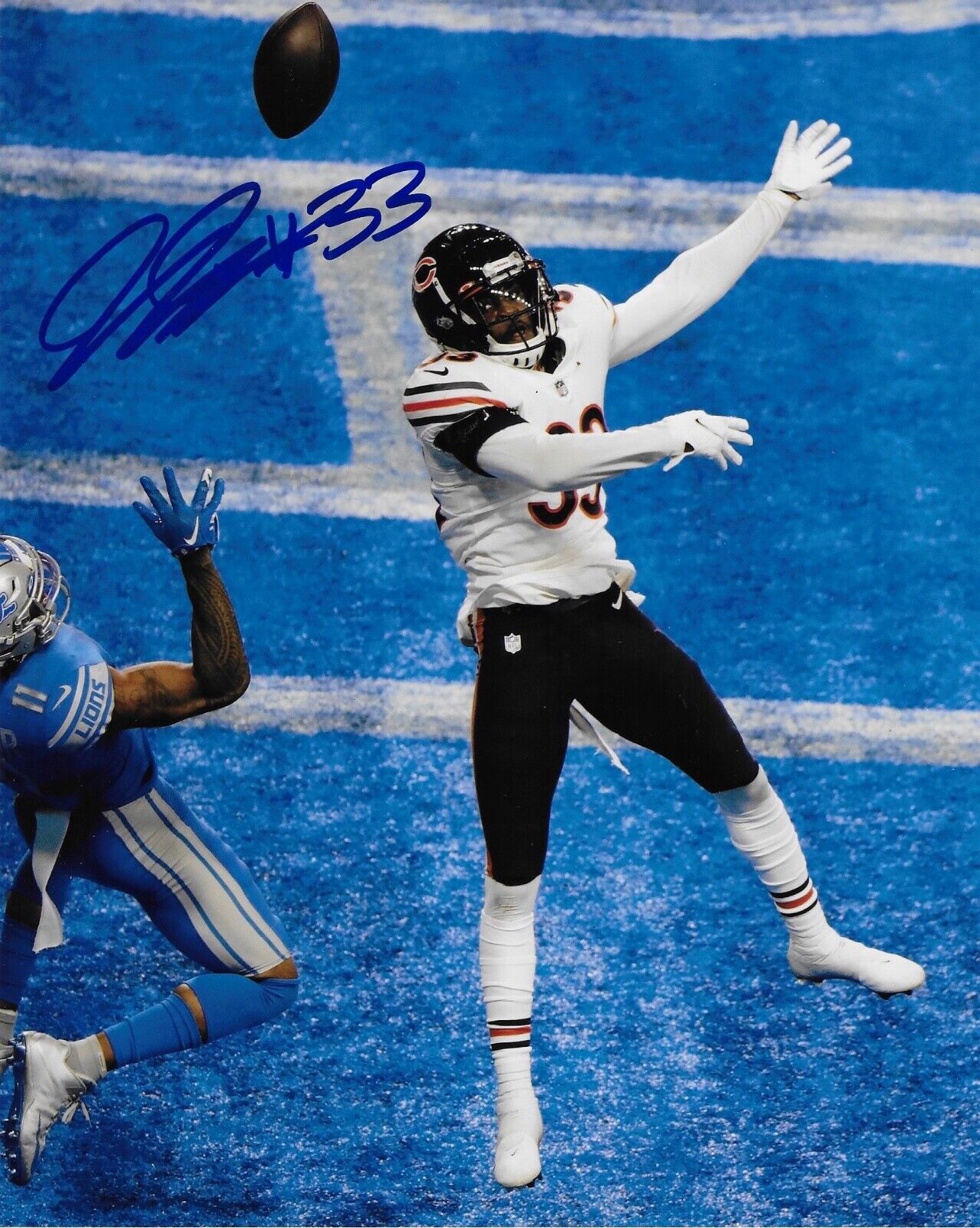 JAYLON JOHNOSN 'CHICAGO BEARS' CORNERBACK SIGNED 8X10 PICTURE *COA *PROOF 3