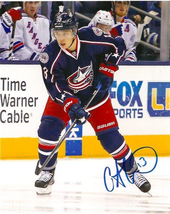 Columbus Blue Cam Atkinson Signed Autographed 8x10 Photo Poster painting COA